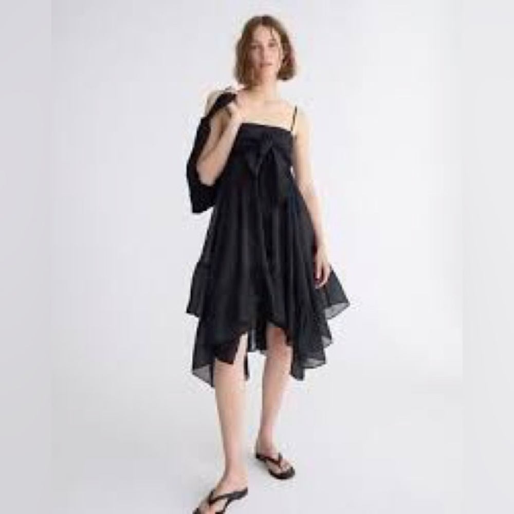 J.Crew Cotton Voile Bow Front Beach Dress